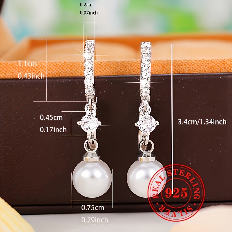 Stylish Circular Earrings with Pearl Pendants